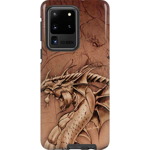 Tom Wood Dragon Parchment Galaxy S20 Ultra 5G Pro Case
