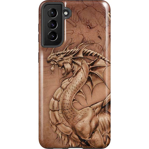 Tom Wood Dragon Parchment Galaxy S21 Plus 5G Pro Case