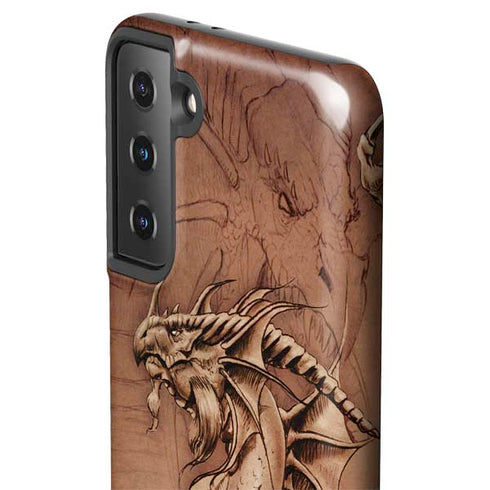 Tom Wood Dragon Parchment Galaxy S21 Plus 5G Pro Case