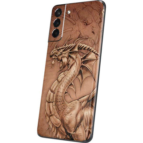 Tom Wood Dragon Parchment Galaxy S21 Plus 5G Skin