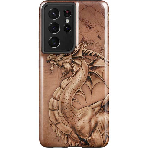Tom Wood Dragon Parchment Galaxy S21 Ultra 5G Pro Case