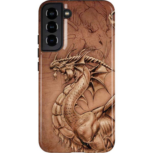 Tom Wood Dragon Parchment Galaxy S22 Plus Pro Case