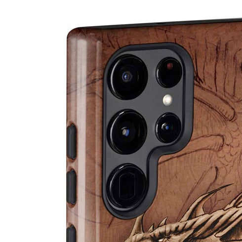 Tom Wood Dragon Parchment Galaxy S22 Ultra Pro Case