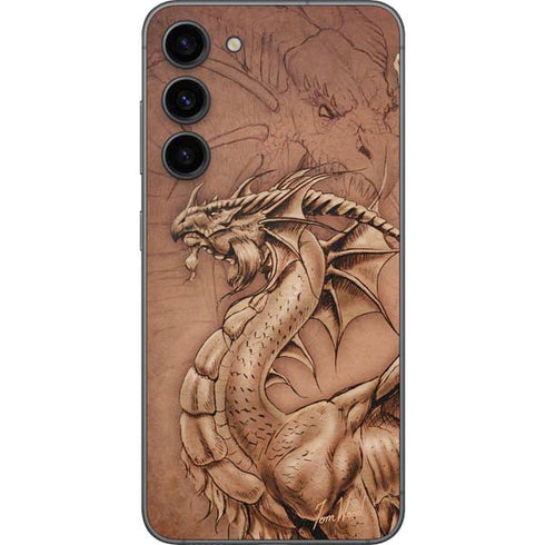 Tom Wood Dragon Parchment Galaxy S23 Plus Skin