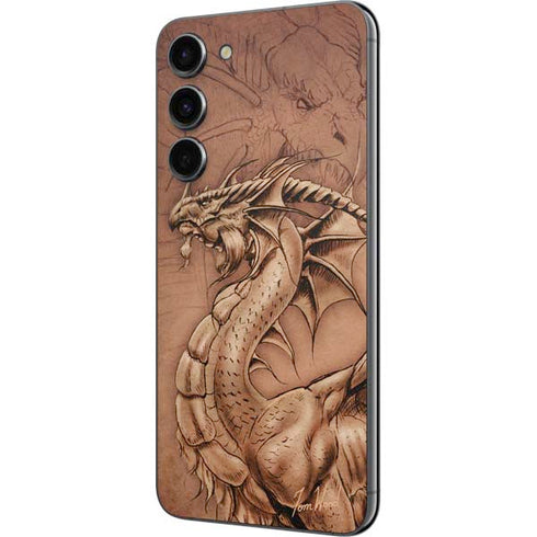 Tom Wood Dragon Parchment Galaxy S23 Plus Skin