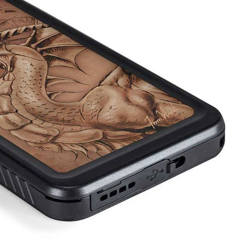 Tom Wood Dragon Parchment Galaxy S23 Plus Waterproof Case