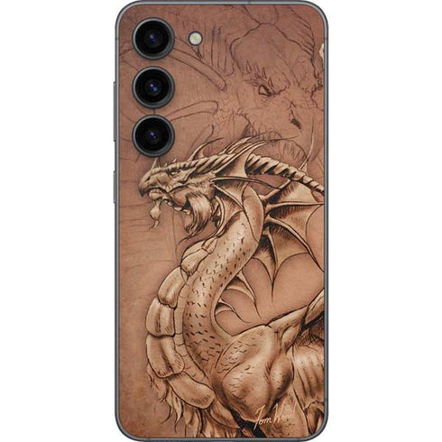 Tom Wood Dragon Parchment Galaxy S23 Skin