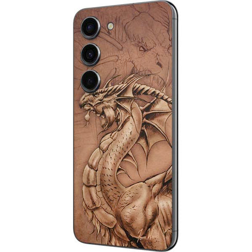 Tom Wood Dragon Parchment Galaxy S23 Skin