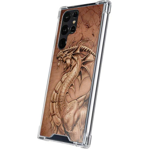 Dragon Parchment by Tom Wood Galaxy S24 Ultra Clear Case