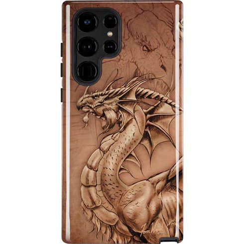 Dragon Parchment by Tom Wood Galaxy S24 Ultra Impact Case