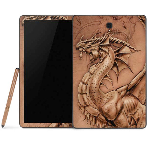 Tom Wood Dragon Parchment Samsung Galaxy Tab Skin