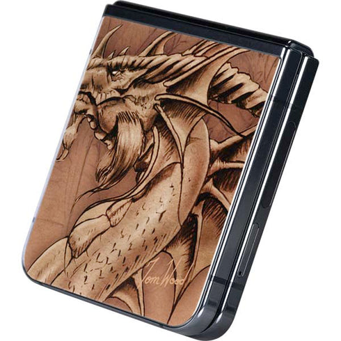 Dragon Parchment by Tom Wood Galaxy Z Flip5 5G Skin