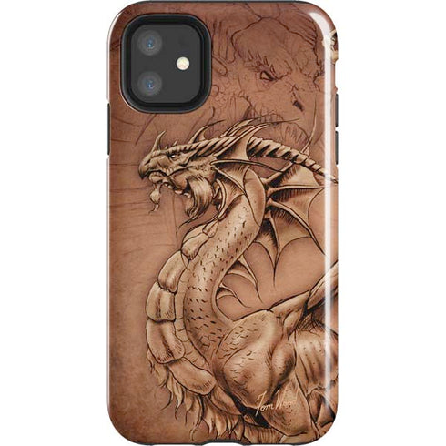 Tom Wood Dragon Parchment iPhone 11 Impact Case