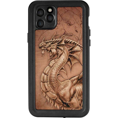 Tom Wood Dragon Parchment iPhone 11 Pro Max Waterproof Case