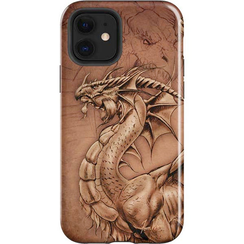 Tom Wood Dragon Parchment iPhone 12 Impact Case