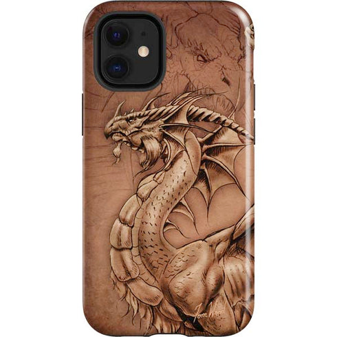 Tom Wood Dragon Parchment iPhone 12 Mini Impact Case