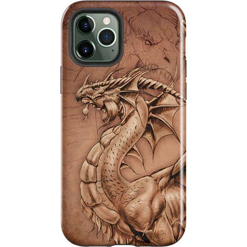 Tom Wood Dragon Parchment iPhone 12 Pro Impact Case