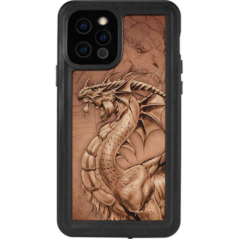 Tom Wood Dragon Parchment iPhone 12 Pro Waterproof Case