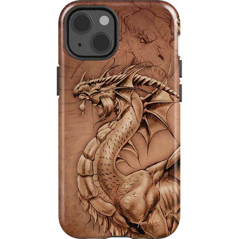 Tom Wood Dragon Parchment iPhone 13 Impact Case