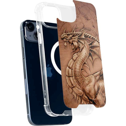 Tom Wood Dragon Parchment iPhone 14 Plus MagSafe Case