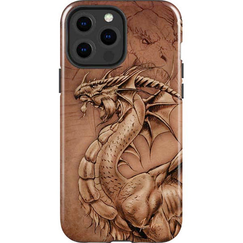 Tom Wood Dragon Parchment iPhone 14 Pro Max Impact Case