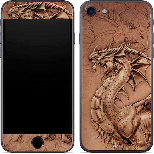 Tom Wood Dragon Parchment iPhone 7 Skin