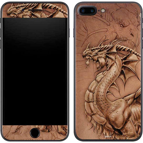 Tom Wood Dragon Parchment iPhone 8 Plus Skin