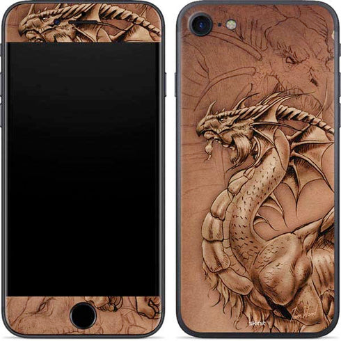Tom Wood Dragon Parchment iPhone SE (2nd & 3rd Gen) Skin