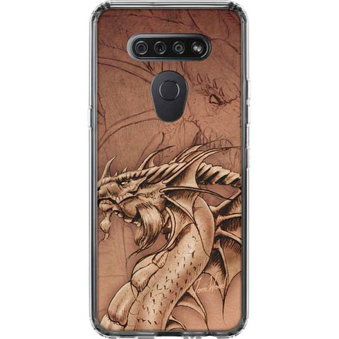 Dragon Parchment by Tom Wood LG K51/Q51 Clear Case