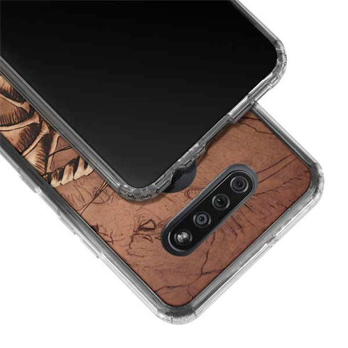 Dragon Parchment by Tom Wood LG K51/Q51 Clear Case