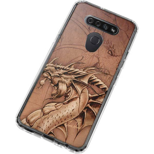 Dragon Parchment by Tom Wood LG K51/Q51 Clear Case
