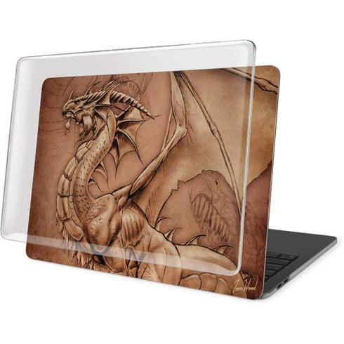 Tom Wood Dragon Parchment MacBook Pro 15in (2016-19) Case plus Skin