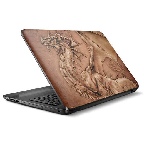 Tom Wood Dragon Parchment HP Notebook Skin