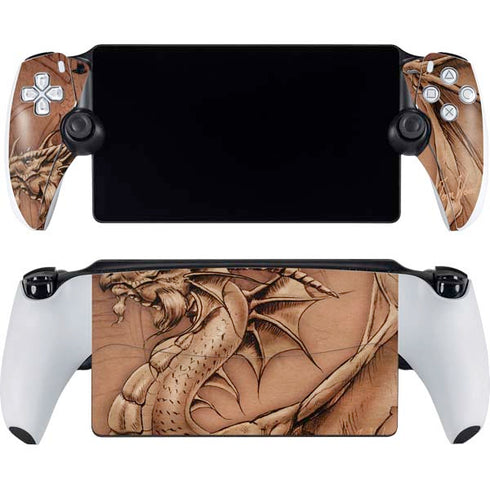 Dragon Parchment by Tom Wood PlayStation Portal Remote Player Skin