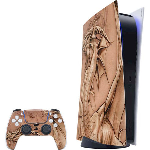 Tom Wood Dragon Parchment PS5 Digital Edition Bundle Skin