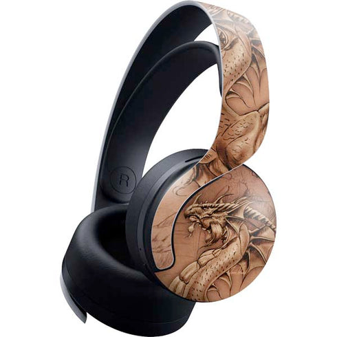 Tom Wood Dragon Parchment PULSE 3D Wireless Headset for PS5 Skin