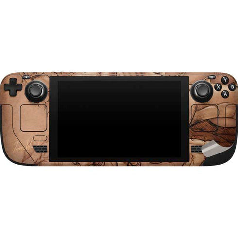 Tom Wood Dragon Parchment Steam Deck Handheld Gaming Computer Skin