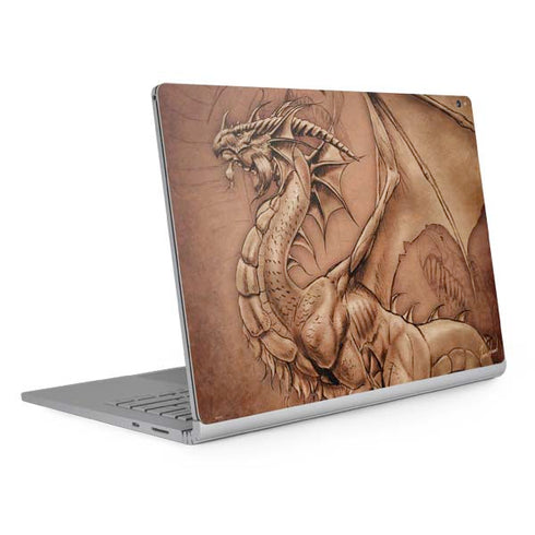 Tom Wood Dragon Parchment Surface Book 2 15in Skin