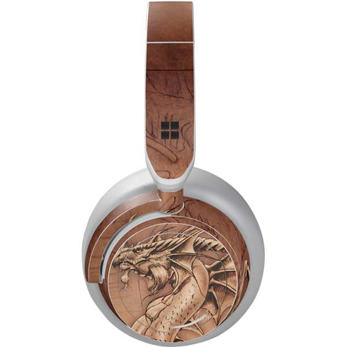 Tom Wood Dragon Parchment Surface Headphones Skin