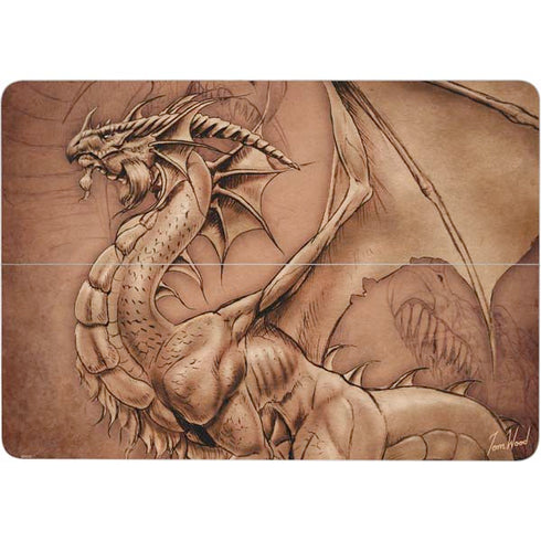 Tom Wood Dragon Parchment Surface Laptop Studio Skin