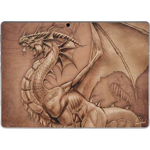 Tom Wood Dragon Parchment Surface Pro 8 Skin