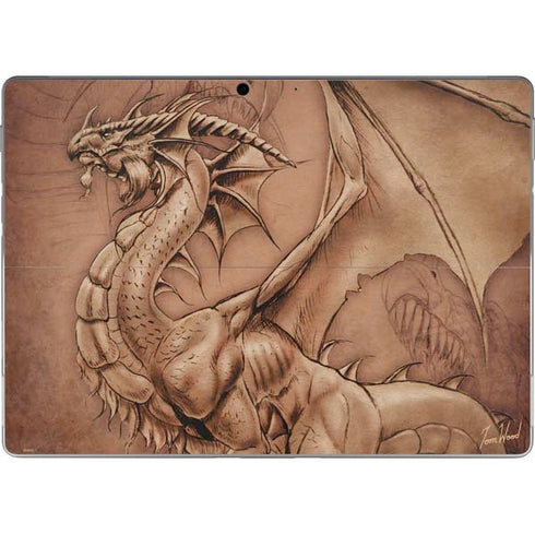 Tom Wood Dragon Parchment Surface Pro 9 Skin
