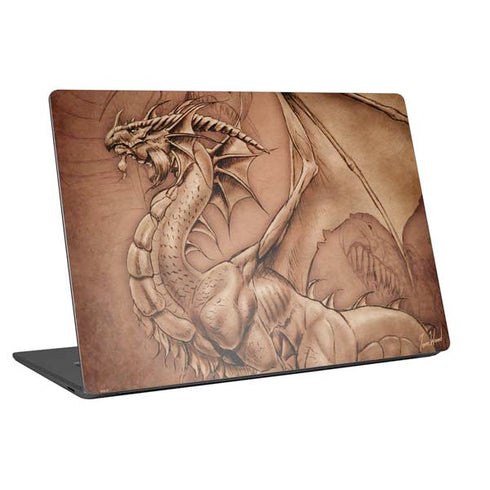 Tom Wood Dragon Parchment Universal Laptop 17in (13.8 x 10in) Skin