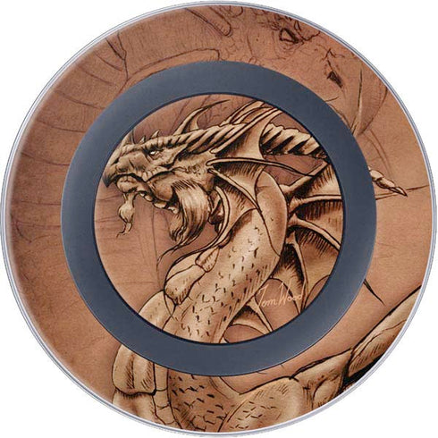 Tom Wood Dragon Parchment Wireless Charger Skin