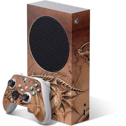 Dragon Parchment by Tom Wood Xbox Series S Skins