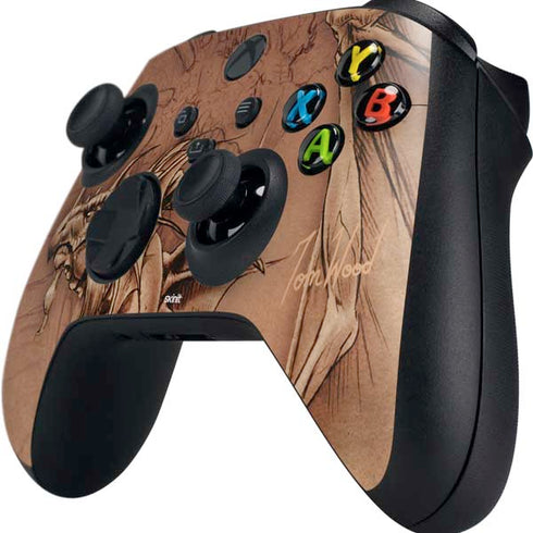 Tom Wood Dragon Parchment Xbox Series X Controller Skin