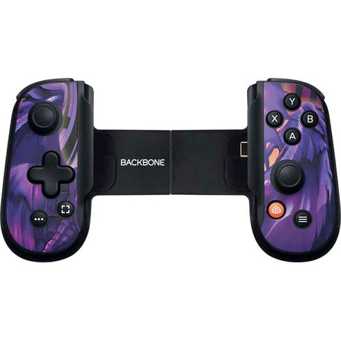Dragonblade Netherblade Purple by Ruth Thompson Backbone One for iPhone Game Controller Skin