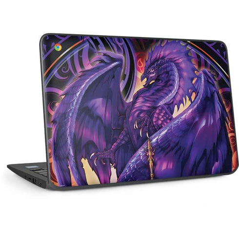 Dragonblade Netherblade Purple by Ruth Thompson HP Chromebook Skin