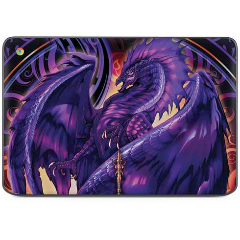 Dragonblade Netherblade Purple by Ruth Thompson HP Chromebook Skin