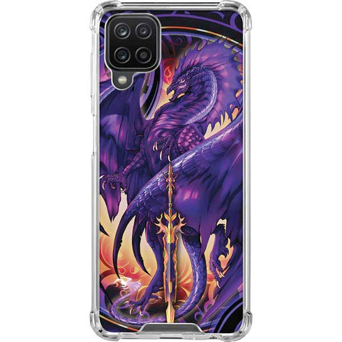 Ruth Thompson Dragonblade Netherblade Purple Galaxy A12 Clear Case